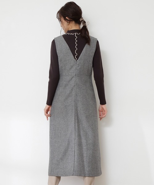 N.（N. Natural Beauty Basic）（エヌエヌナチュラルビューティーベーシック）の「◆メロウハイネックリブニット（ニット/セーター・レディース・ブラック/オフホワイト/ブルー・MEDIUM）」の9枚目の写真