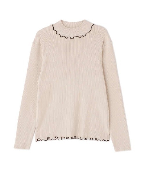 N.（N. Natural Beauty Basic）（エヌエヌナチュラルビューティーベーシック）の「◆メロウハイネックリブニット（ニット/セーター・レディース・ブラック/オフホワイト/ブルー・MEDIUM）」の20枚目の写真