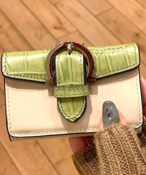 Ray BEAMS(レイビームス)の「BEAURE × Ray BEAMS / 別注 バックル ウォレット(財布・レディース・ワイン/オフホワイト/レッド系その他7/ライトブラウン・ONE SIZE)」の20枚目の写真