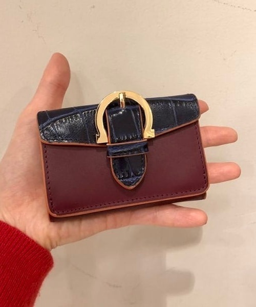 Ray BEAMS(レイビームス)の「BEAURE × Ray BEAMS / 別注 バックル ウォレット(財布・レディース・ワイン/オフホワイト/レッド系その他7/ライトブラウン・ONE SIZE)」の21枚目の写真