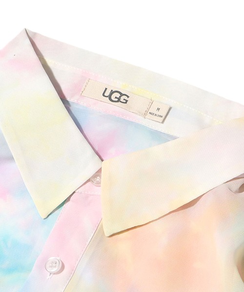 UGG（アグ）の「UGG@mos×伊東楓 グラフィック タイダイシースルーシャツ / アグ × イトウカエデ グラフィック タイダイ シースルーシャツ（シャツ/ブラウス・メンズ・ピンク/ブルー/グリーン・M/L/XL）」の12枚目の写真