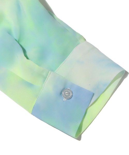 UGG（アグ）の「UGG@mos×伊東楓 グラフィック タイダイシースルーシャツ / アグ × イトウカエデ グラフィック タイダイ シースルーシャツ（シャツ/ブラウス・メンズ・ピンク/ブルー/グリーン・M/L/XL）」の8枚目の写真