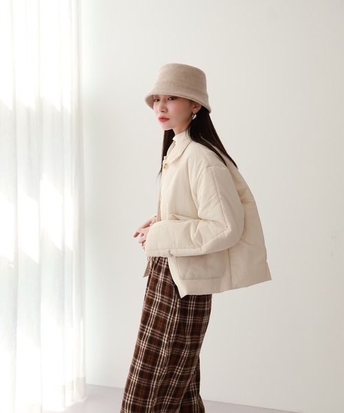 by muni:r（バイ ムニール）の「デイリーウール バケットハット（ハット・レディース・ベージュ/ピンク/ブラック・ONE SIZE）」の21枚目の写真