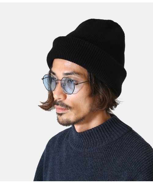 PORT BY ARK（ポートバイアーク）の「PORT BY ARK / ポートバイアーク：Loose Beanie：PO10-C001[COR]（ニットキャップ/ビーニー・メンズ・ブラック・FREE）」の11枚目の写真