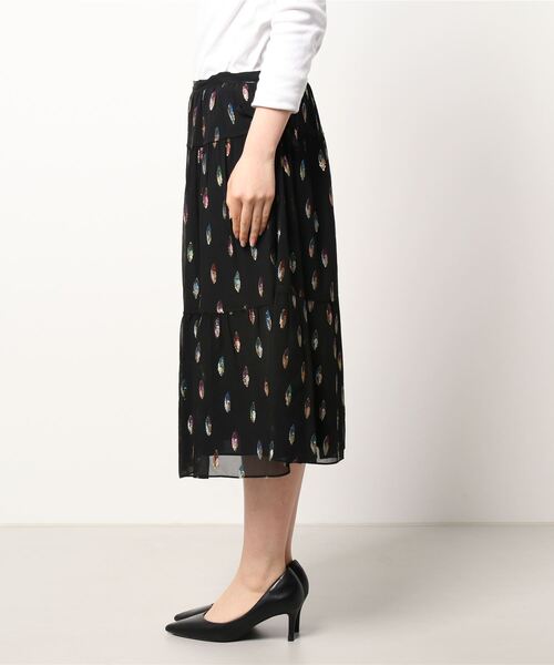 SEE BY CHLOE（シーバイクロエ）の「SKIRT / スカート（スカート・レディース・ブラック/アイボリー・38/36）」の3枚目の写真