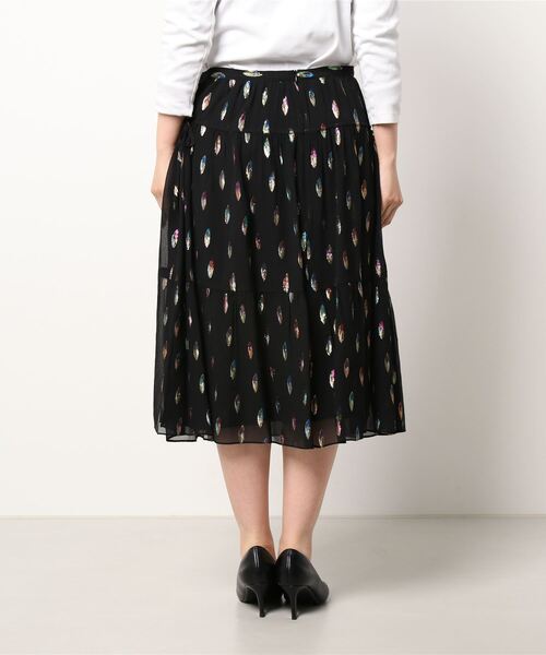 SEE BY CHLOE（シーバイクロエ）の「SKIRT / スカート（スカート・レディース・ブラック/アイボリー・38/36）」の4枚目の写真