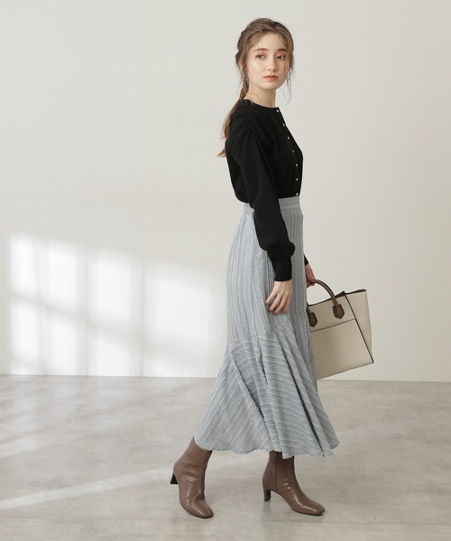 N.(N. Natural Beauty Basic)(エヌエヌナチュラルビューティーベーシック)の「◆フレアヘムロングスカート(スカート・レディース・オフホワイト/ブルー/オレンジ・MEDIUM)」の17枚目の写真