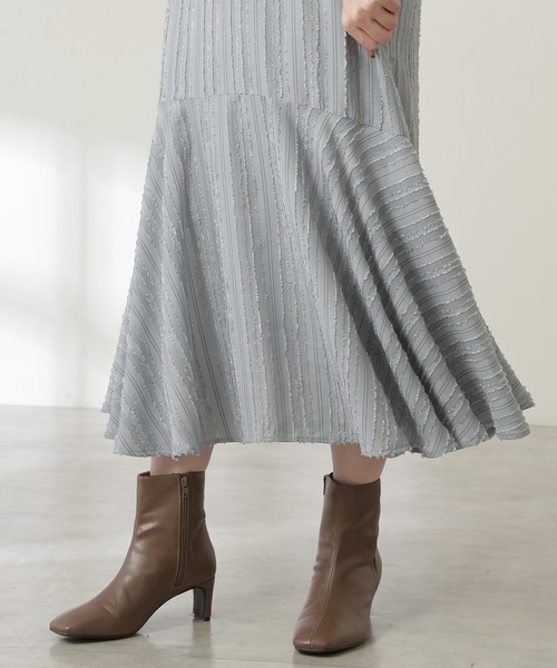 N.(N. Natural Beauty Basic)(エヌエヌナチュラルビューティーベーシック)の「◆フレアヘムロングスカート(スカート・レディース・オフホワイト/ブルー/オレンジ・MEDIUM)」の18枚目の写真