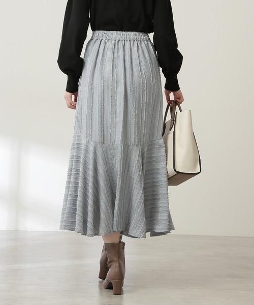 N.(N. Natural Beauty Basic)(エヌエヌナチュラルビューティーベーシック)の「◆フレアヘムロングスカート(スカート・レディース・オフホワイト/ブルー/オレンジ・MEDIUM)」の14枚目の写真