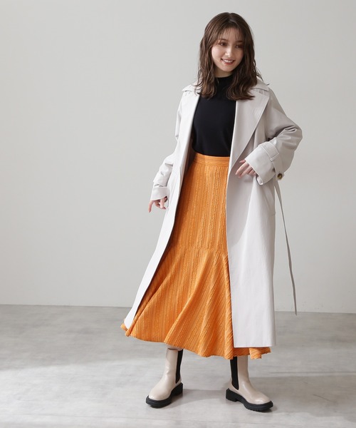 N.(N. Natural Beauty Basic)(エヌエヌナチュラルビューティーベーシック)の「◆フレアヘムロングスカート(スカート・レディース・オフホワイト/ブルー/オレンジ・MEDIUM)」の19枚目の写真