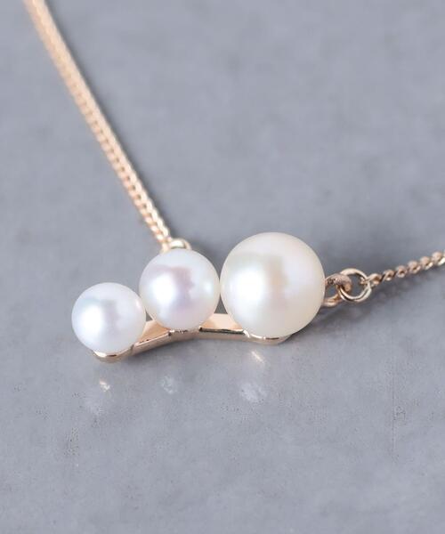 les bonbon（ルボンボン）の「＜les bonbon（ル ボンボン）＞10K DEWDROP ネックレス（ネックレス・レディース・ゴールド・FREE）」の6枚目の写真