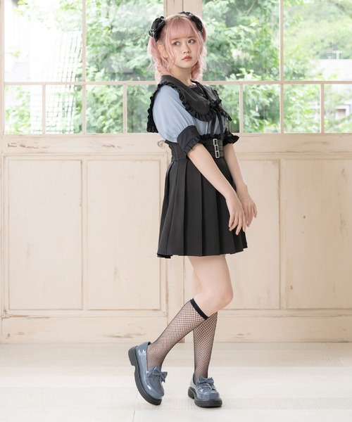 DearMyLove(ディアマイラブ)の「丸いトゥのリボンローファーパンプス(パンプス・レディース・ブラック/レッド/ブルー/クリアブラック/ベビーピンク・22cm/22.5cm/23cm/23.5cm/24cm/24.5cm/25cm/25.5cm/26cm)」の16枚目の写真