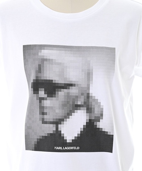 KARL LAGERFELD(カールラガーフェルド)の「【KARL Lagerfeld KIDS】ブロックノイズプリントTシャツ(Tシャツ/カットソー・レディース・ホワイト・12Y)」の5枚目の写真