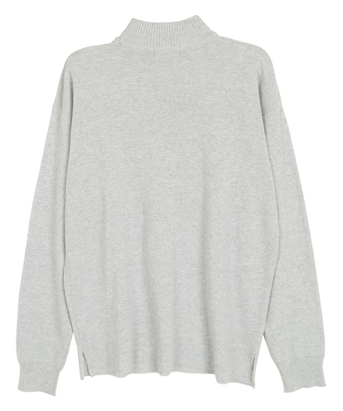 roshell（ロシェル）の「ミラノリブモックネックニット セーター（手洗いOK）（ニット/セーター・メンズ・ホワイト/モカ/グレー/ブラック/ネイビー・SMALL/LARGE/X-LARGE/MEDIUM）」の9枚目の写真