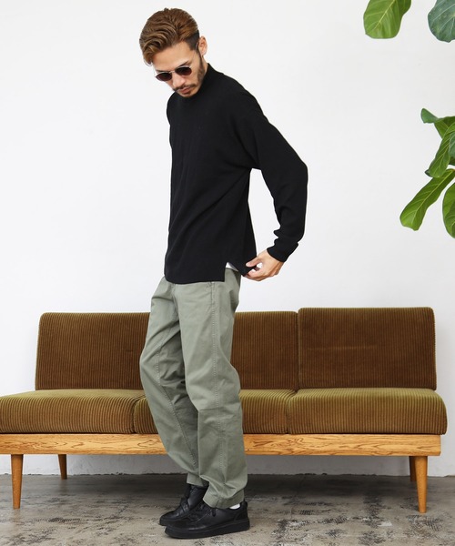 roshell（ロシェル）の「ミラノリブモックネックニット セーター（手洗いOK）（ニット/セーター・メンズ・ホワイト/モカ/グレー/ブラック/ネイビー・SMALL/LARGE/X-LARGE/MEDIUM）」の15枚目の写真