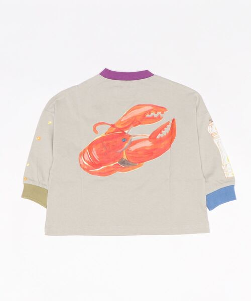 HOGAN RANCH WEAR（ホーガンランチウエア）の「ソデリブビッグロンT（H-6879/90～140cm）（Tシャツ/カットソー・キッズ・グレー/サンドベージュ/オフホワイト・90/100/110/120/130/140）」の19枚目の写真