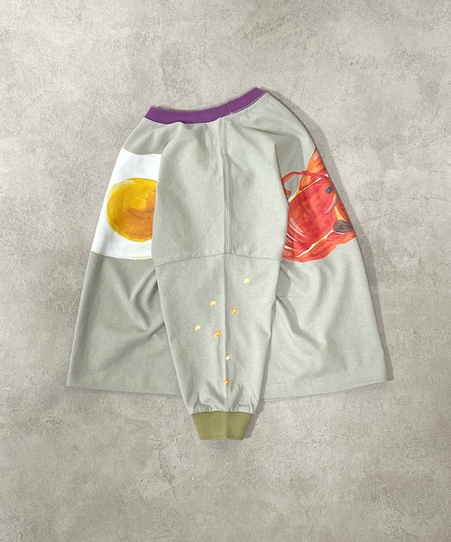 HOGAN RANCH WEAR（ホーガンランチウエア）の「ソデリブビッグロンT（H-6879/90～140cm）（Tシャツ/カットソー・キッズ・グレー/サンドベージュ/オフホワイト・90/100/110/120/130/140）」の12枚目の写真