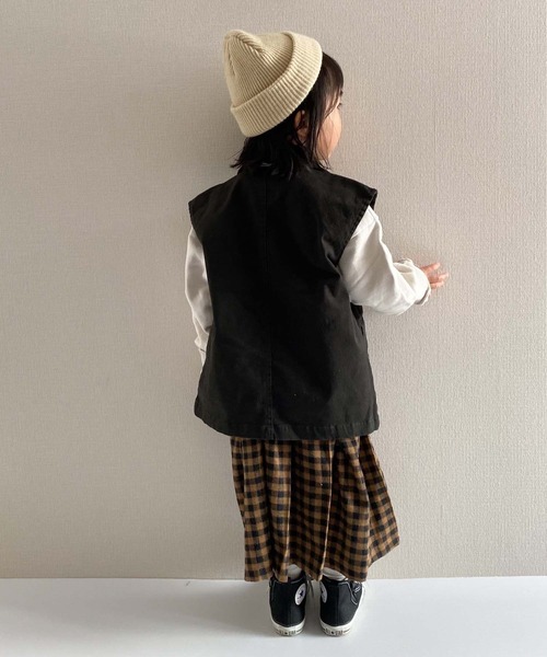 CIAOPANIC TYPY（チャオパニックティピー）の「■【KIDS】ミリタリーツイルベスト（ベスト・キッズ・チャコールグレー/カーキ・SMALL/MEDIUM/LARGE/X-LARGE/XX-LARGE）」の15枚目の写真