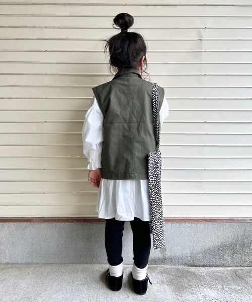 CIAOPANIC TYPY（チャオパニックティピー）の「■【KIDS】ミリタリーツイルベスト（ベスト・キッズ・チャコールグレー/カーキ・SMALL/MEDIUM/LARGE/X-LARGE/XX-LARGE）」の20枚目の写真
