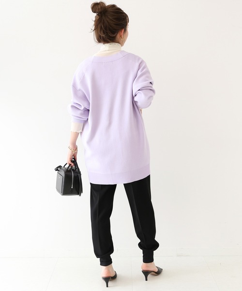 SLOBE IENA(スローブイエナ)の「カットジョーゼットジョガーパンツ◆(その他パンツ・レディース・ブラック/ネイビー・38/36)」の6枚目の写真