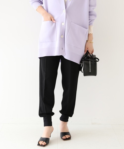 SLOBE IENA(スローブイエナ)の「カットジョーゼットジョガーパンツ◆(その他パンツ・レディース・ブラック/ネイビー・38/36)」の8枚目の写真