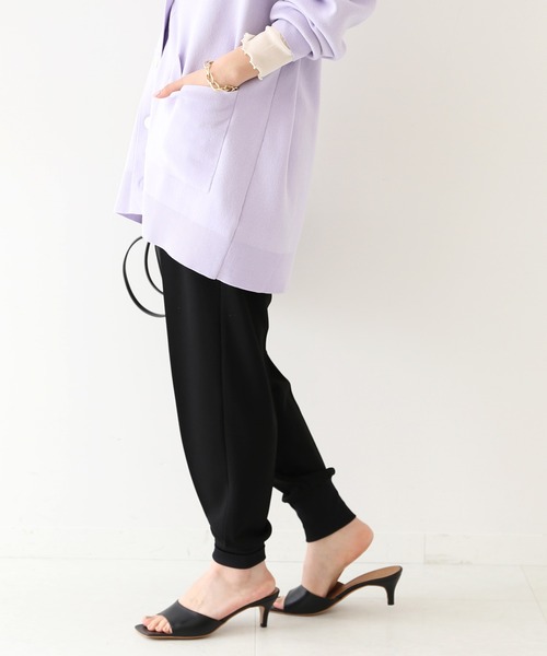 SLOBE IENA(スローブイエナ)の「カットジョーゼットジョガーパンツ◆(その他パンツ・レディース・ブラック/ネイビー・38/36)」の9枚目の写真