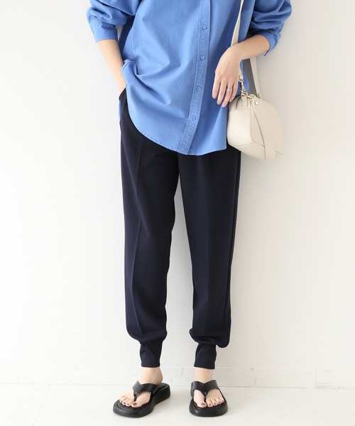 SLOBE IENA(スローブイエナ)の「カットジョーゼットジョガーパンツ◆(その他パンツ・レディース・ブラック/ネイビー・38/36)」の14枚目の写真