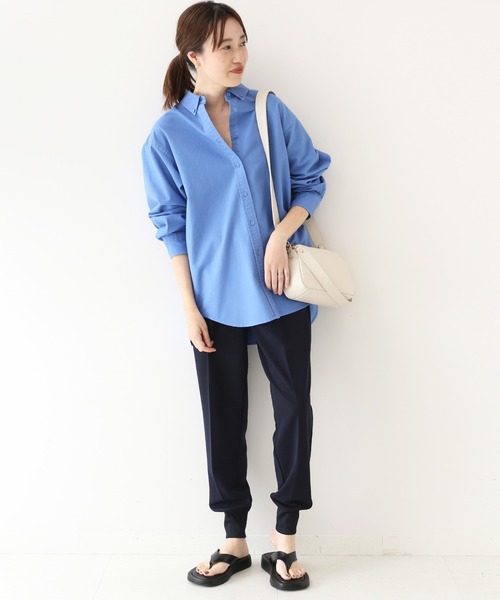 SLOBE IENA(スローブイエナ)の「カットジョーゼットジョガーパンツ◆(その他パンツ・レディース・ブラック/ネイビー・38/36)」の11枚目の写真