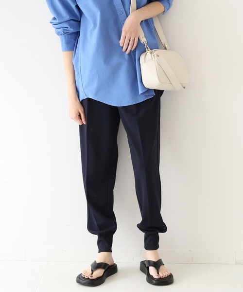 SLOBE IENA(スローブイエナ)の「カットジョーゼットジョガーパンツ◆(その他パンツ・レディース・ブラック/ネイビー・38/36)」の15枚目の写真