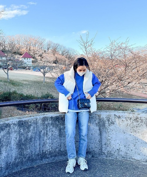 Bonjour Sagan（ボンジュールサガン）の「スウェットライクニットプルオーバー（ニット/セーター・レディース・アイボリー/グリーン/ブルー/オレンジ/グレー/ピンク/ライトグレー/レッド系その他/イエロー・FREE）」の22枚目の写真