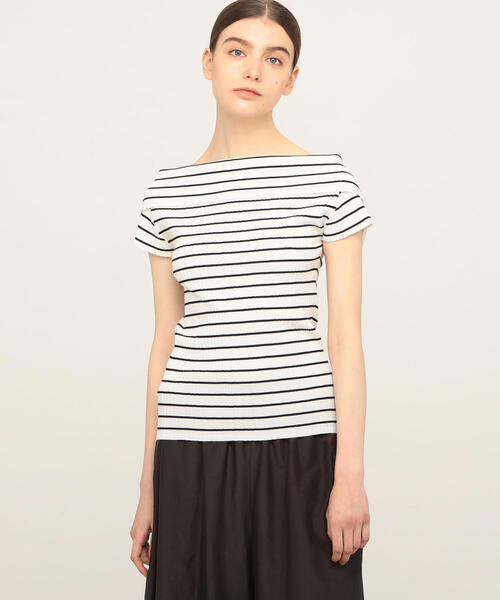 TOMORROWLAND (トゥモローランド)の「コットンアセテート オフショルダープルオーバー(ニット/セーター・レディース・ブラック/ホワイト系その他・S)」の10枚目の写真