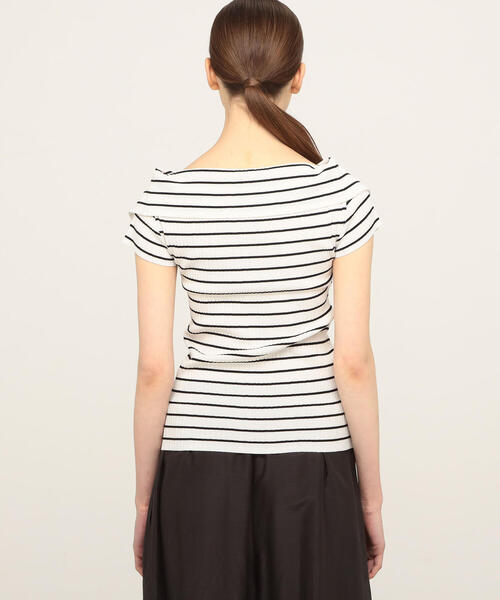 TOMORROWLAND (トゥモローランド)の「コットンアセテート オフショルダープルオーバー(ニット/セーター・レディース・ブラック/ホワイト系その他・S)」の9枚目の写真