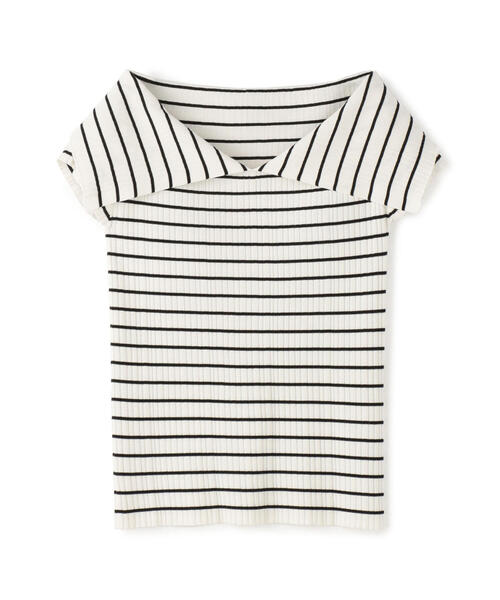 TOMORROWLAND (トゥモローランド)の「コットンアセテート オフショルダープルオーバー(ニット/セーター・レディース・ブラック/ホワイト系その他・S)」の11枚目の写真