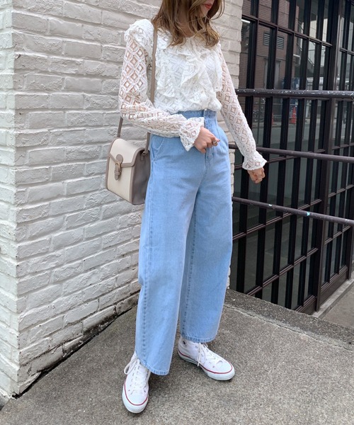 OLIVE des OLIVE（オリーブデオリーブ）の「たくさんフリルブラウス（シャツ/ブラウス・レディース・ホワイト/ブラック/オフホワイト・FREE）」の4枚目の写真