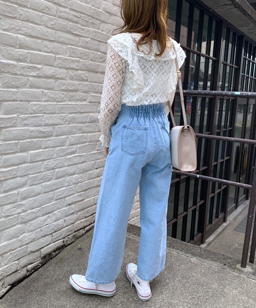 OLIVE des OLIVE（オリーブデオリーブ）の「たくさんフリルブラウス（シャツ/ブラウス・レディース・ホワイト/ブラック/オフホワイト・FREE）」の6枚目の写真