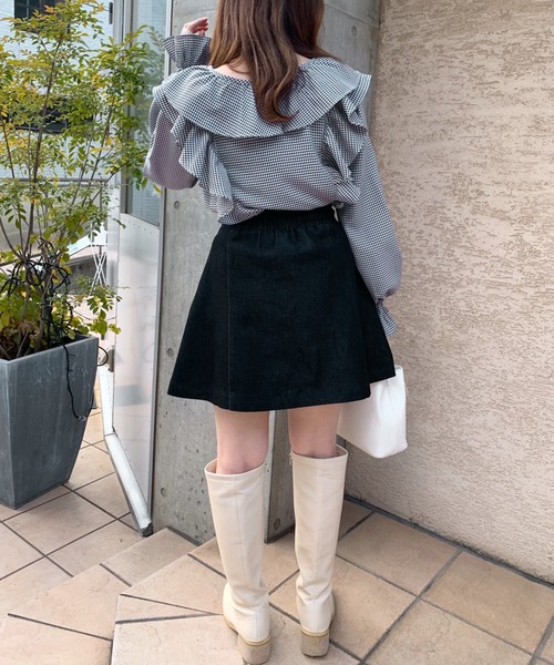 OLIVE des OLIVE（オリーブデオリーブ）の「たくさんフリルブラウス（シャツ/ブラウス・レディース・ホワイト/ブラック/オフホワイト・FREE）」の21枚目の写真