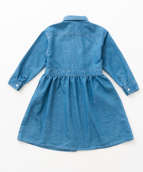 RUGGEDWORKS（ラゲッドワークス）の「《お揃い》ライトオンスデニムシャツワンピース（シャツワンピース・キッズ・サックスブルー/ブルー・S/M/L/XL/XS）」の21枚目の写真