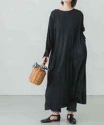 かぐれ | キュプラレーヨンロングカフスワンピース(ワンピース)