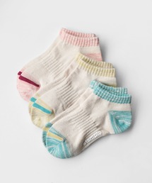 stample（スタンプル）の「マーブル切り替え アンクルソックス 【3足セット】（ソックス/靴下）」