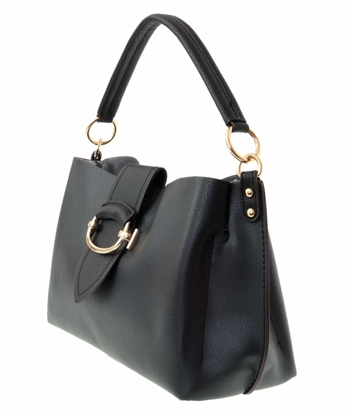 OFUON le MK(オフオンルエムケー)の「ベルトディテールハンドバッグ(ハンドバッグ・レディース・アイボリー/ブラック・38)」の7枚目の写真