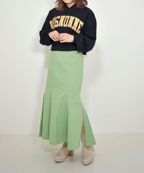 MAJESTIC LEGON（マジェスティックレゴン）の「カレッジライクロゴフーディ（パーカー・レディース・アイボリー/グリーン/ネイビー/グレー・MEDIUM）」の10枚目の写真