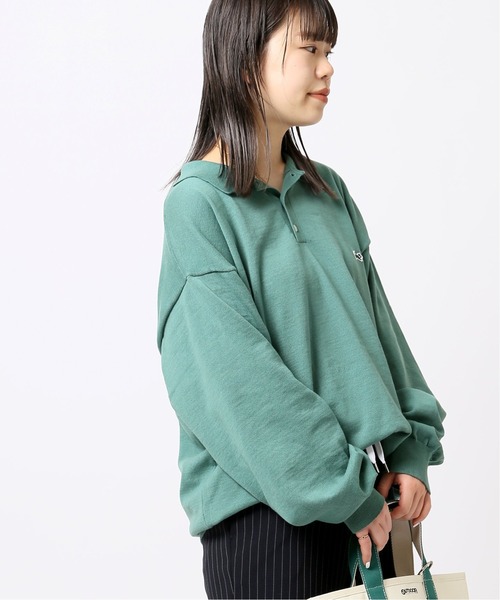 PENNEYS(ぺニーズ)の「【PENNEY'S/ペニーズ】FOX the FOX ls ポロシャツ(ニット/セーター・レディース・ネイビー/グリーン・FREE)」の1枚目の写真