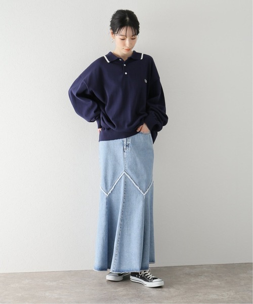 PENNEYS(ぺニーズ)の「【PENNEY'S/ペニーズ】FOX the FOX ls ポロシャツ(ニット/セーター・レディース・ネイビー/グリーン・FREE)」の11枚目の写真