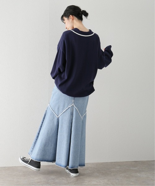 PENNEYS(ぺニーズ)の「【PENNEY'S/ペニーズ】FOX the FOX ls ポロシャツ(ニット/セーター・レディース・ネイビー/グリーン・FREE)」の3枚目の写真