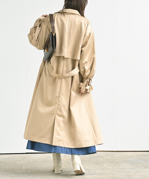 rps（アールピーエス）の「ボリューム袖トレンチコート（トレンチコート・レディース・ベージュ/イエロー/アイボリー・M）」の14枚目の写真