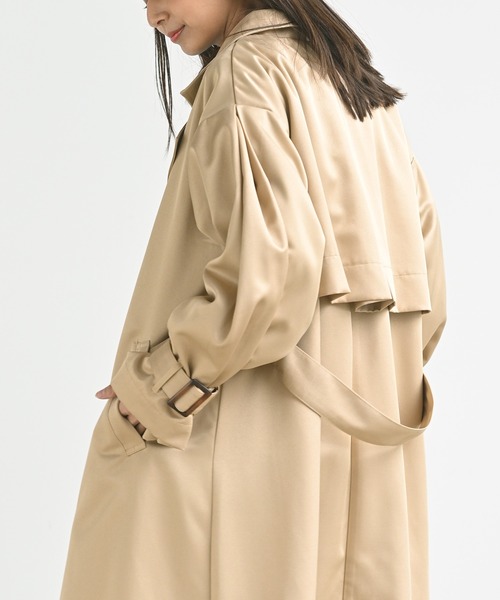 rps（アールピーエス）の「ボリューム袖トレンチコート（トレンチコート・レディース・ベージュ/イエロー/アイボリー・M）」の16枚目の写真