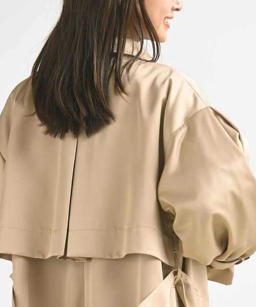 rps（アールピーエス）の「ボリューム袖トレンチコート（トレンチコート・レディース・ベージュ/イエロー/アイボリー・M）」の17枚目の写真