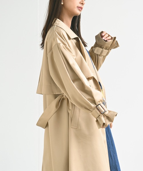 rps（アールピーエス）の「ボリューム袖トレンチコート（トレンチコート・レディース・ベージュ/イエロー/アイボリー・M）」の18枚目の写真