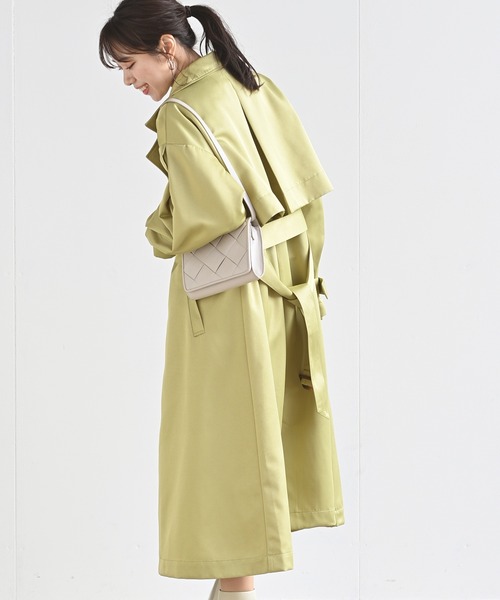 rps（アールピーエス）の「ボリューム袖トレンチコート（トレンチコート・レディース・ベージュ/イエロー/アイボリー・M）」の21枚目の写真