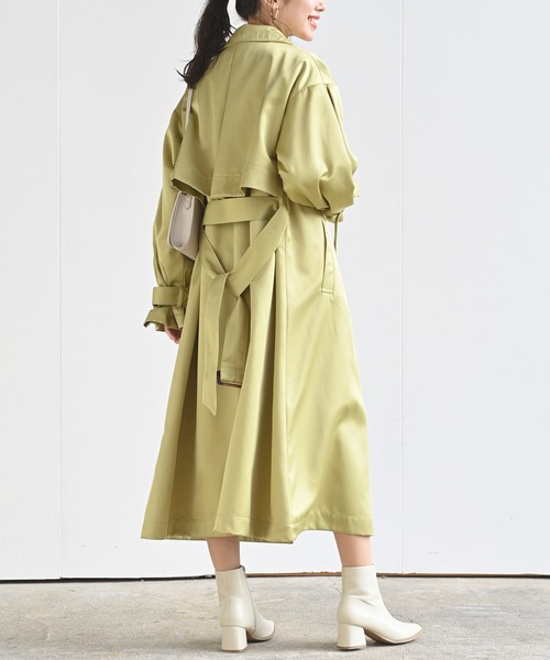 rps（アールピーエス）の「ボリューム袖トレンチコート（トレンチコート・レディース・ベージュ/イエロー/アイボリー・M）」の22枚目の写真